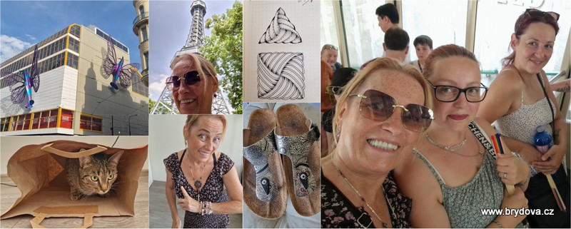 Vlog 1027/24 – Petřín, Garden party, motýle a zentangle