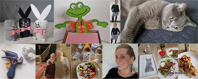 Vlog 1232/25 – Víťa, dobré jídlo, trochu šití, čistá tavka a tři zajíčci
