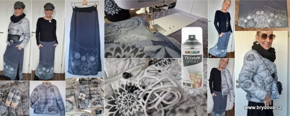 Vlog 1221/25 – DIY – barvy na textil ve spreji a šití sukně