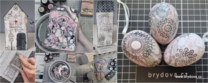 Vlog 1247/25 – DIY – razítkové ubrousky a mramorované nejen kraslice